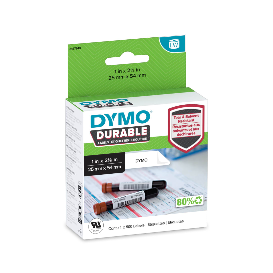 DY LW DRBL 1"X2-1/8"25X54 500CT LBL