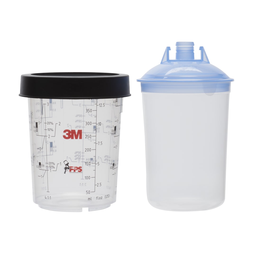 3M™ PPS™ Kapak &amp; Şeffaf Kap Kitleri, Midi, 400 ml, 125 µm, 16312