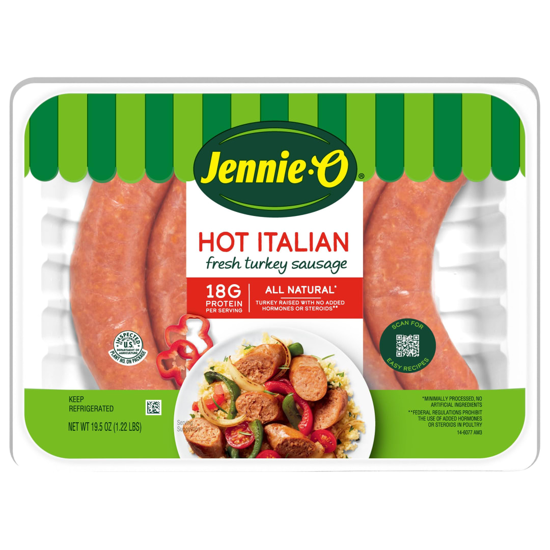 JENNIE-O Hot Italian Turkey Sausage Link - 1.22 lb.
