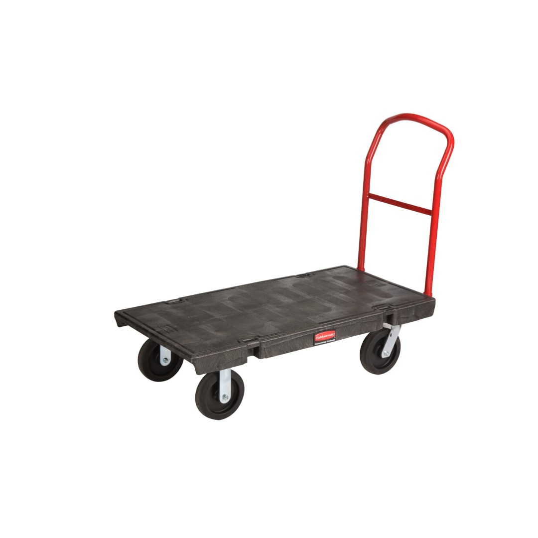 Heavy Duty Platform Truck, 24 In x 48 In with 8 In TPR Casters