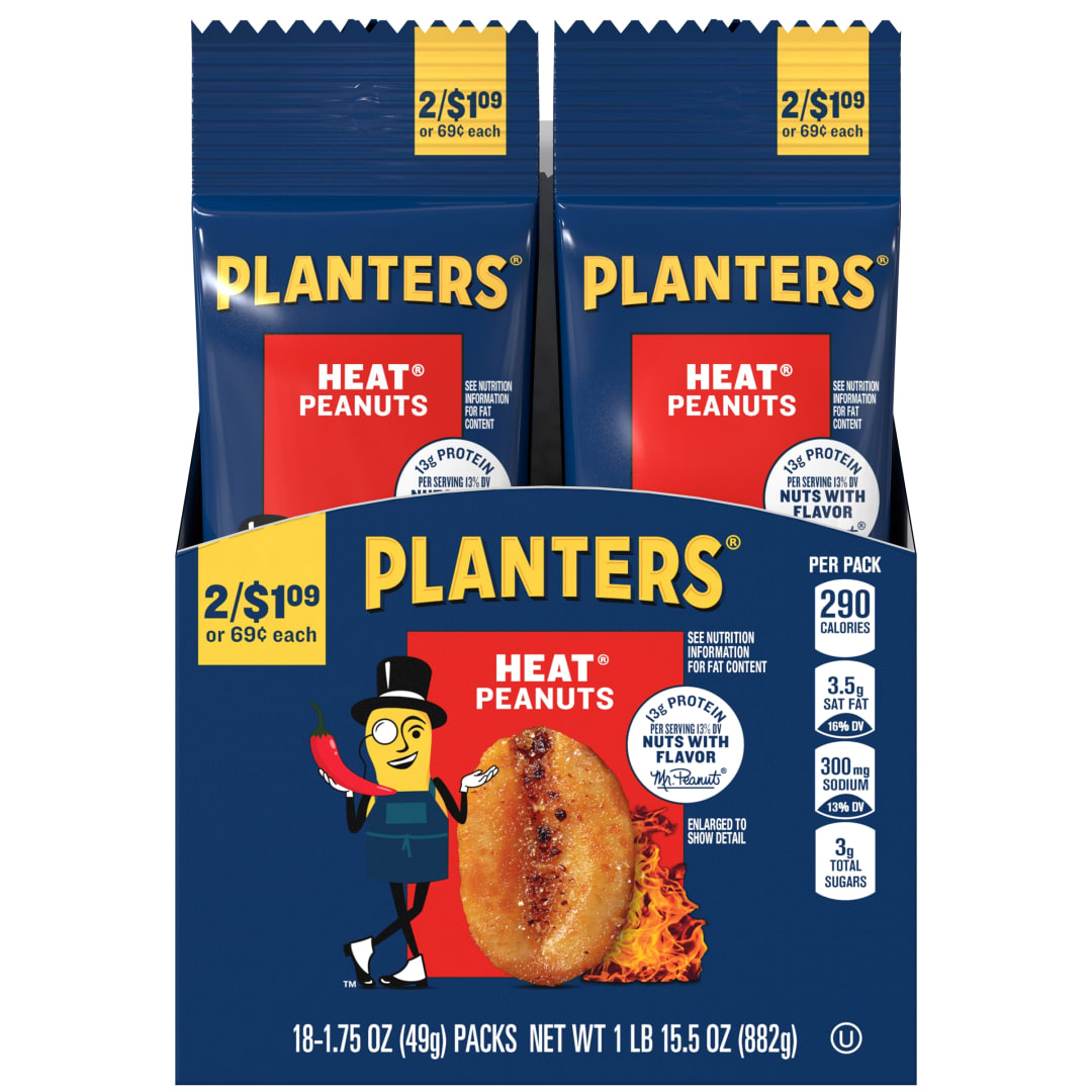 PLANTERS Heat Peanuts Tube