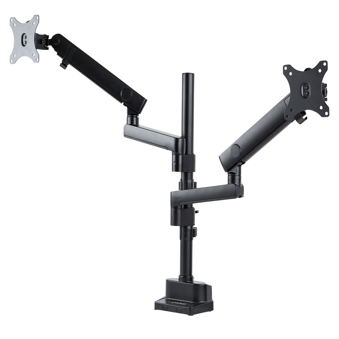 Desk-Mount Dual Monitor Arm - Full Motion - Independent