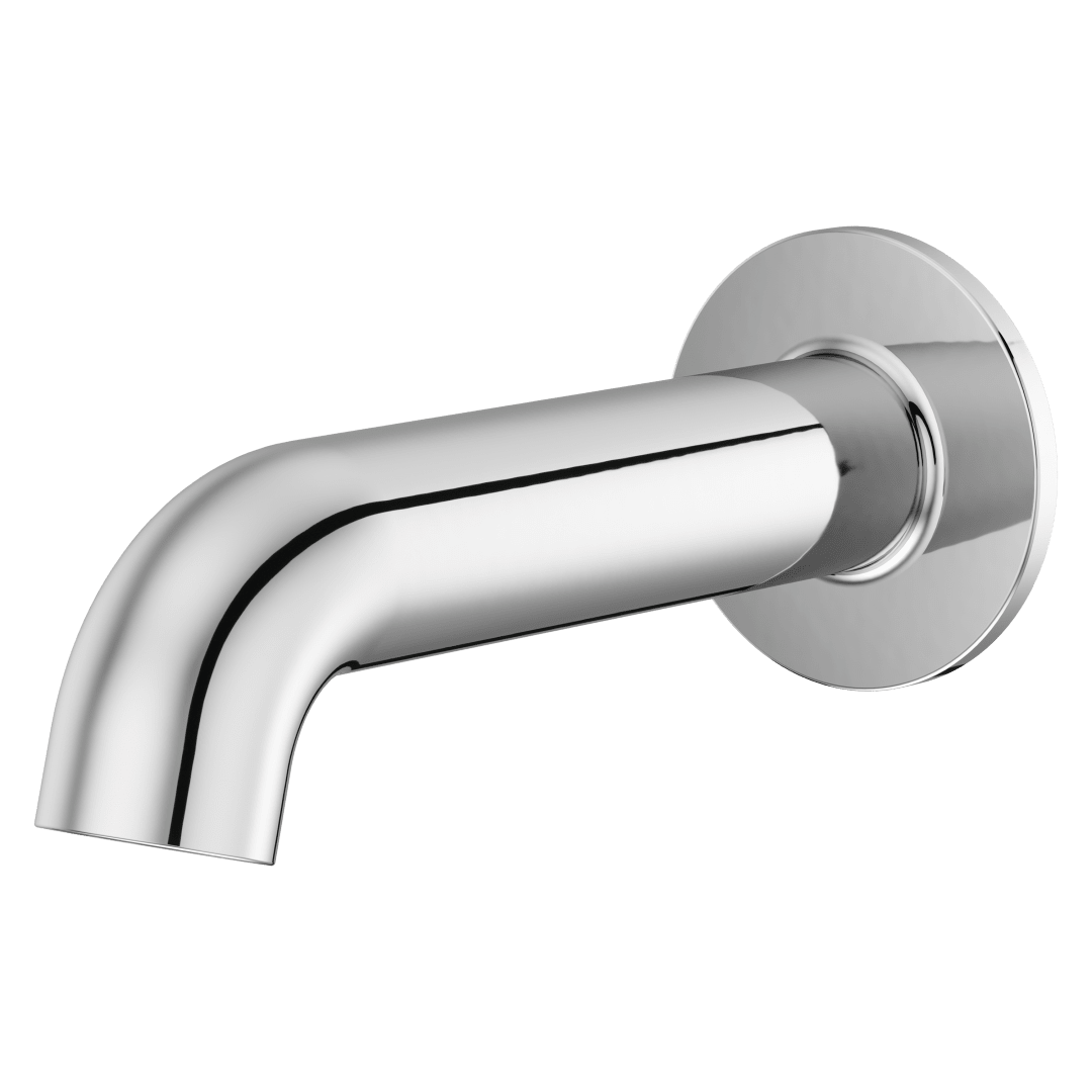 Rounded Non-Diverting Tub Spout in Polished Chrome