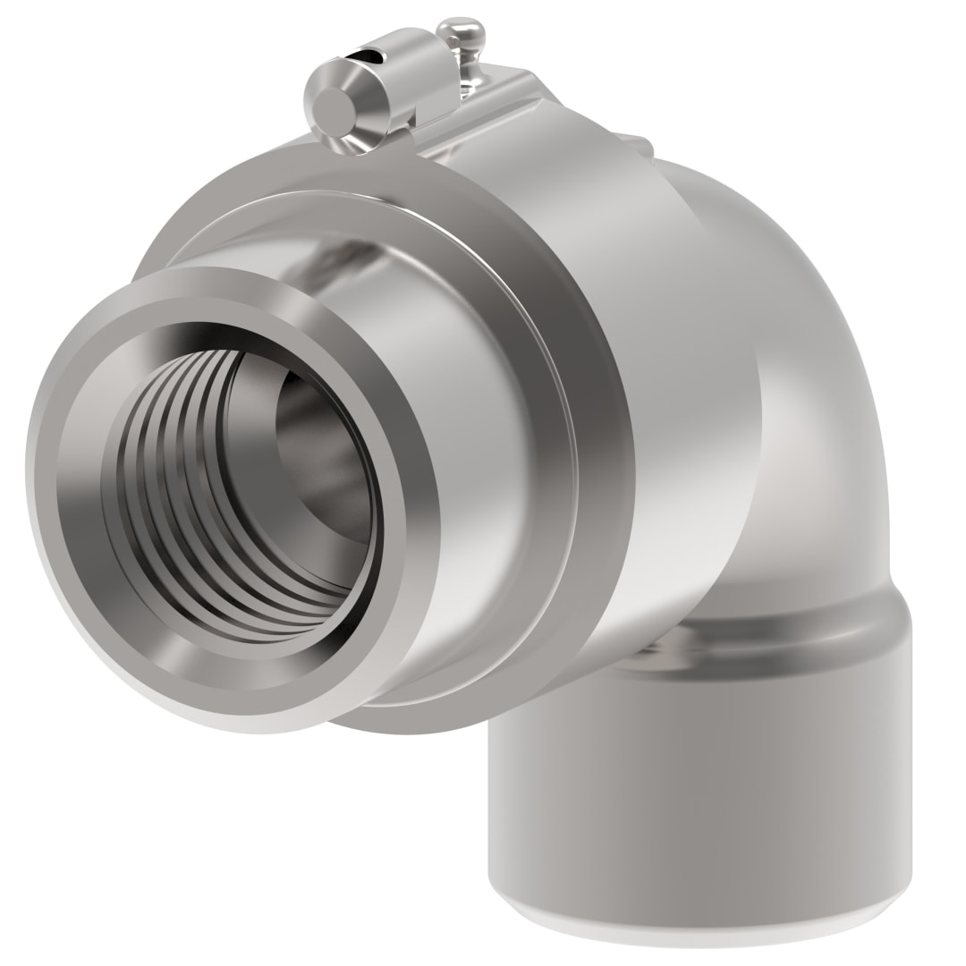 Aeroquip Hose Nipple Assembly, 1a/06, ORS-F/06, CS, 90d (FS59019-1616-01)
