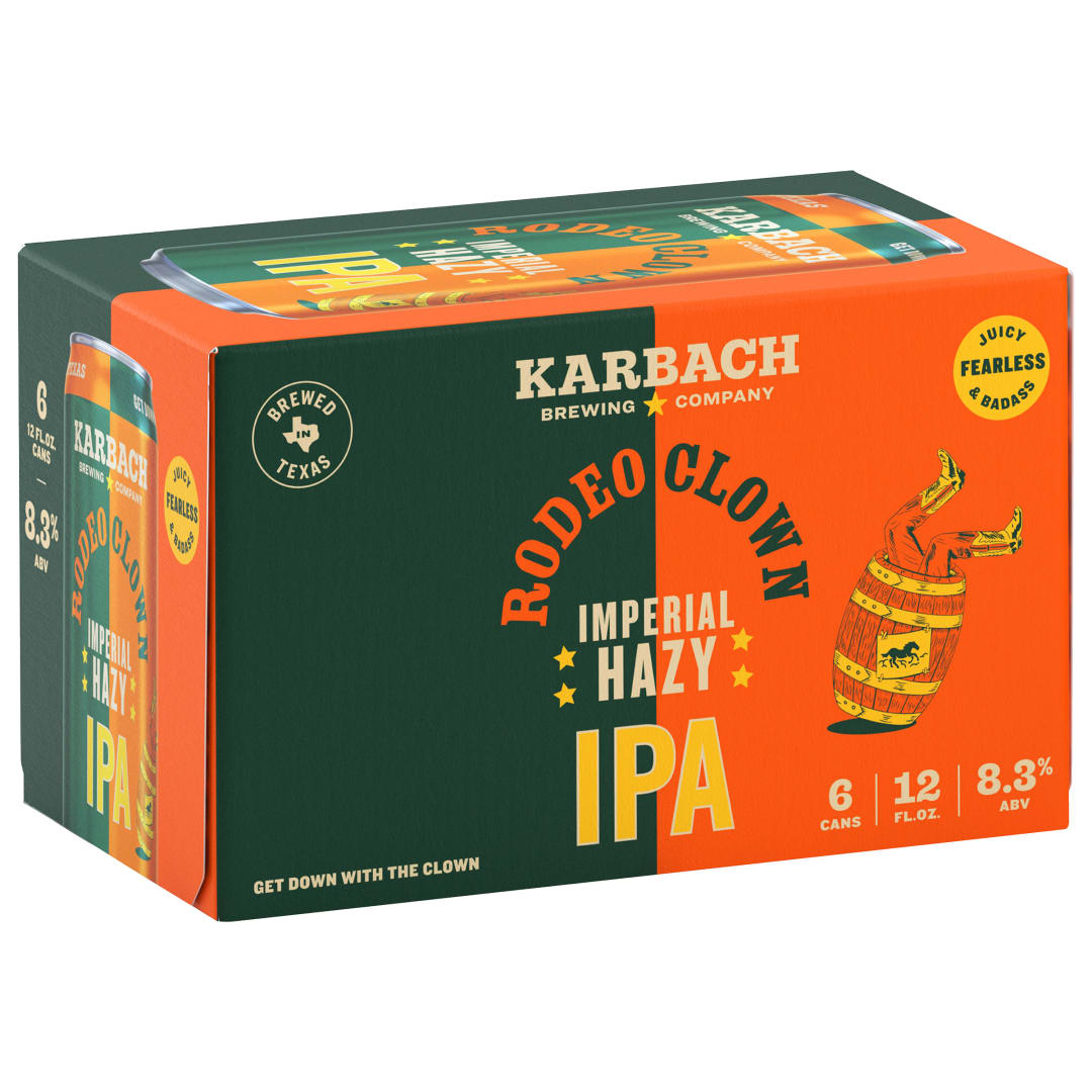 Karbach Rodeo Clown Imperial Hazy, 12oz. Can 6 Pack