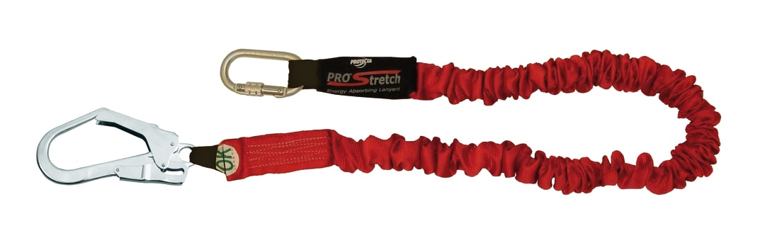 3M™ Protecta® Shock Absorbing Lanyard, Elasticated Webbing, Single Leg, 1.50 m, AE5215SAF