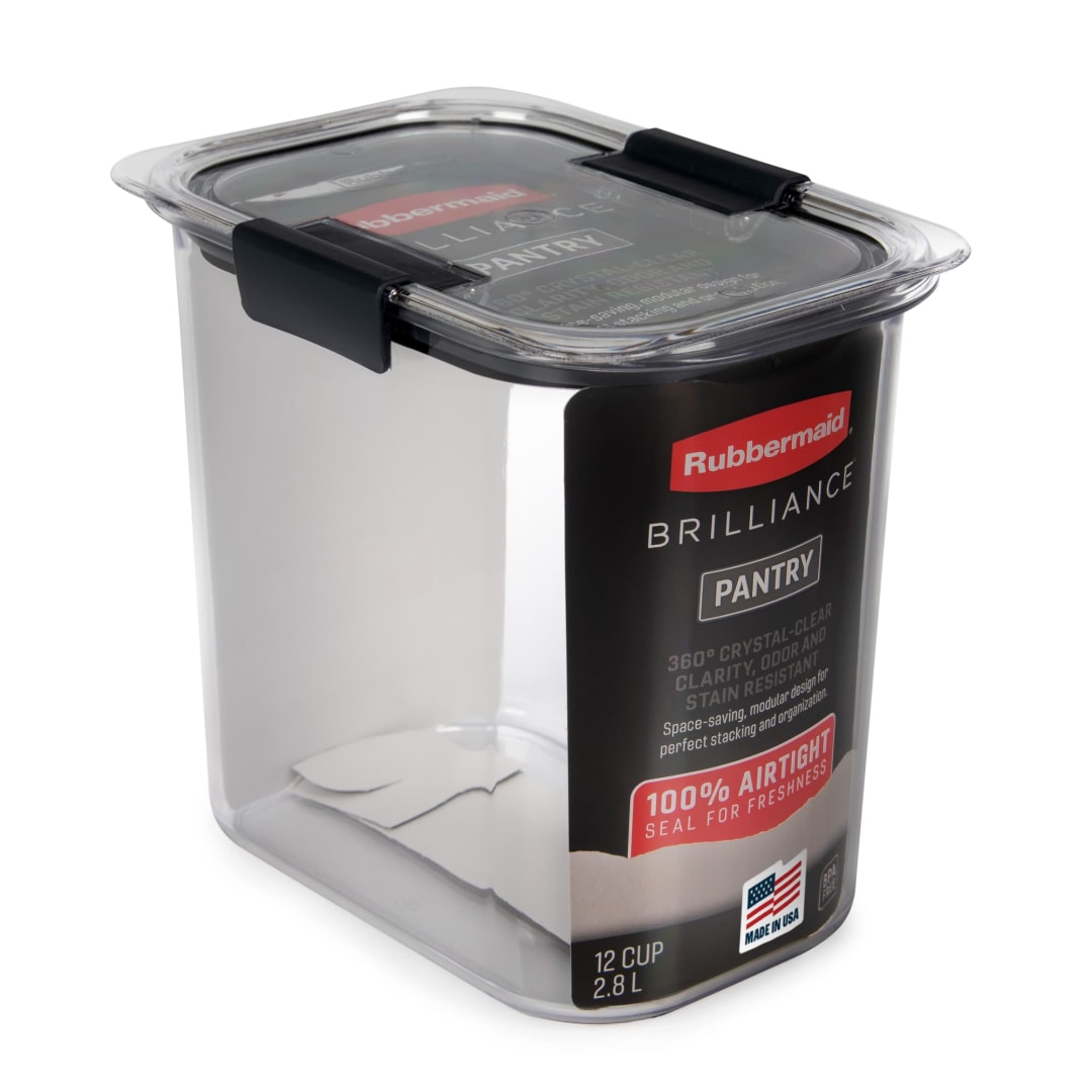 Rubbermaid® Brilliance® Pantry Airtight Food Storage Container, 12-Cup