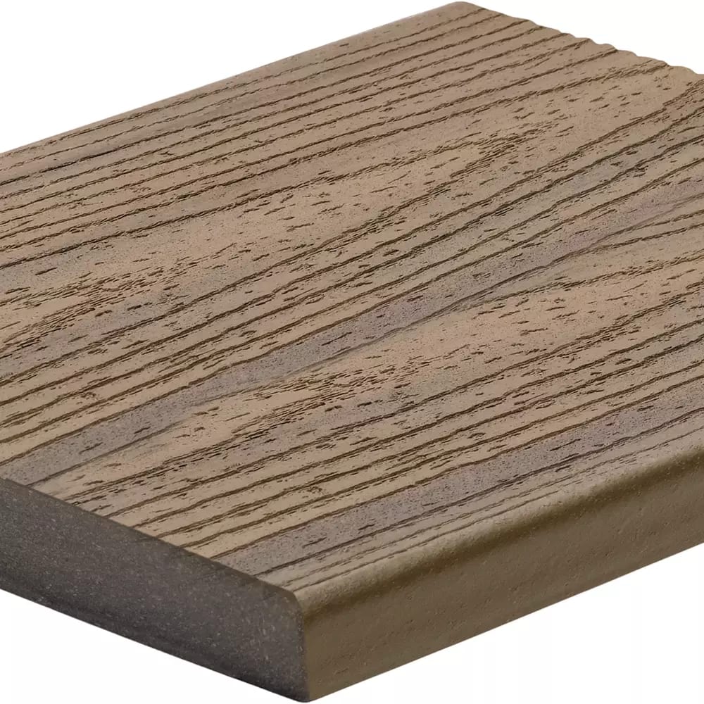Trex Transcend® 1 in. x 8 in. x 12 ft. Havana Gold Capped Fascia Composite Decking Board
