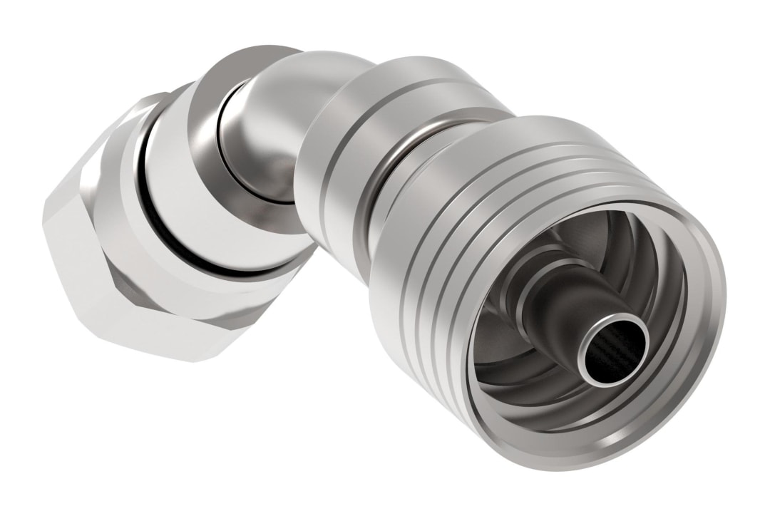 Aeroquip 1/2 FJIC 45 Degree X 3/8 Hydraulic Hose Fitting 4 Way