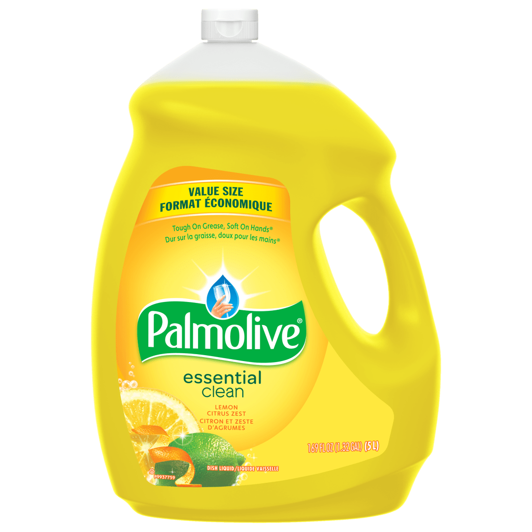 Palmolive Essential Clean Liquid Dish Soap, Lemon Citrus Zest - 5 Liter