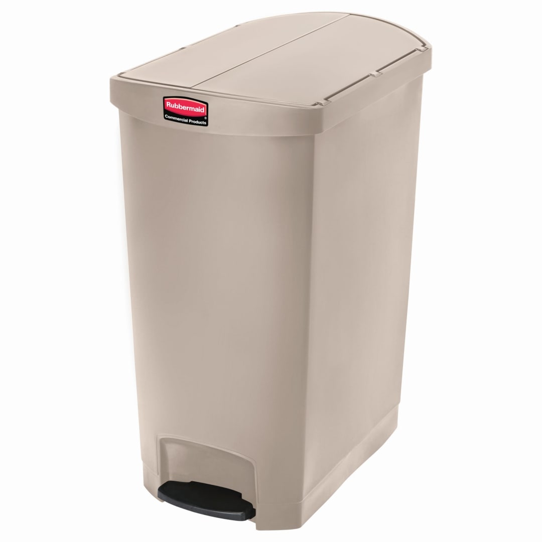 Slim Jim® 24 Gal Step On Resin End Step Beige