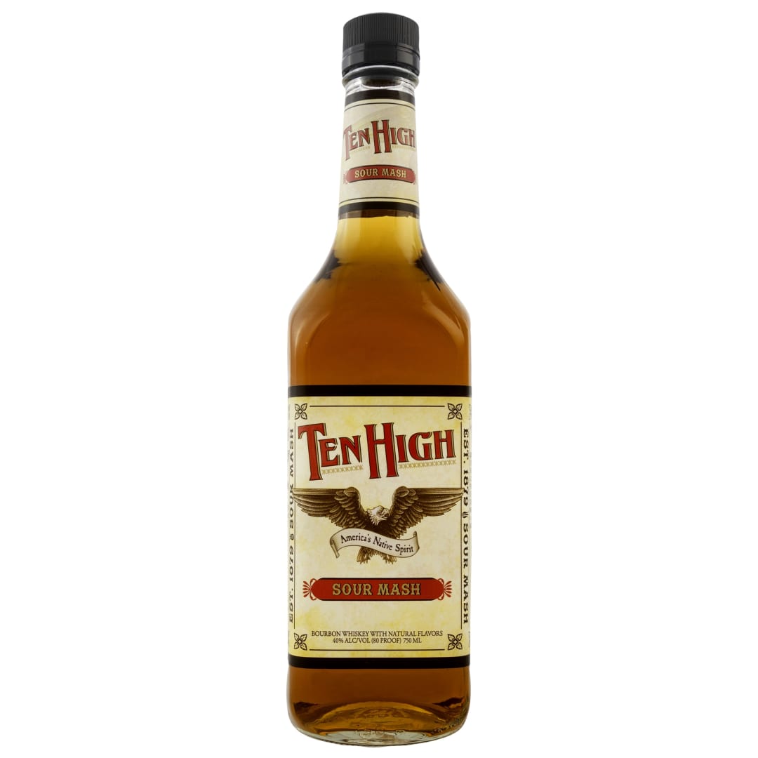 Ten High Bourbon Whiskey 750ml 80 Proof