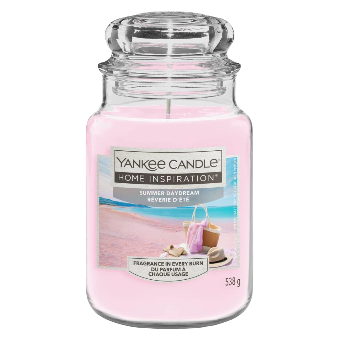Yankee Candle® Home Inspiration Scented Candle | Summer Daydream Large Jar Candle | Burn Time: up to 150 Hours