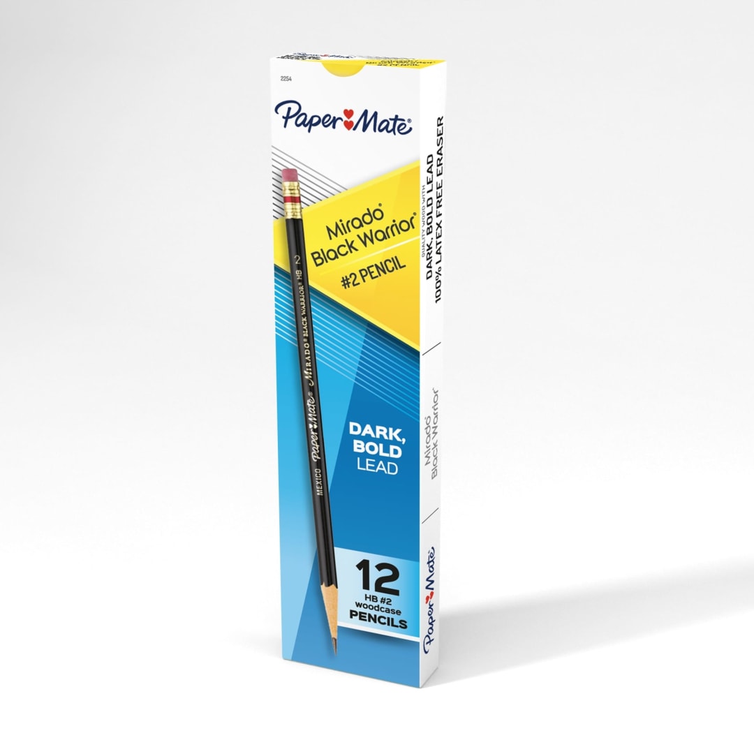 Paper Mate® Mirado Black Warrior Pencils, Black, HB #2, 12 Count