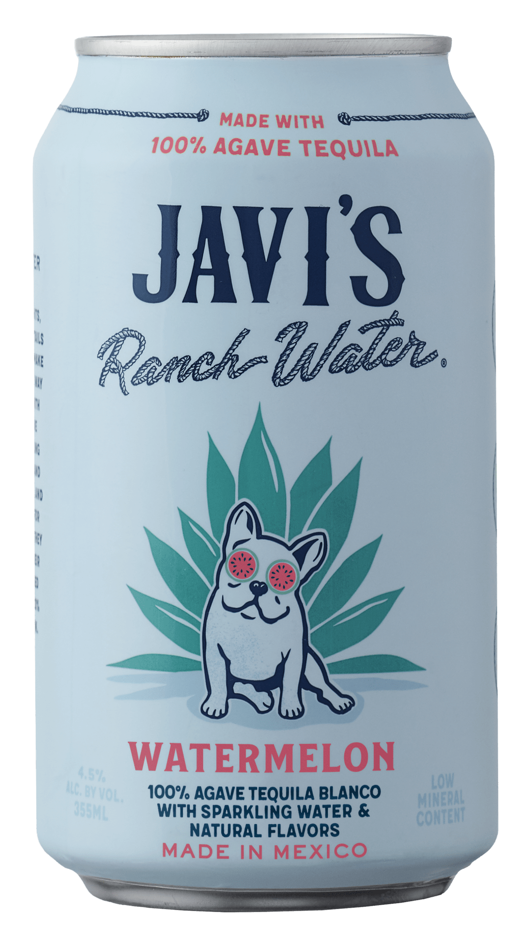 JAVI'S Ranch Water Watermelon Tequila Seltzer Single Serve 355ml Can