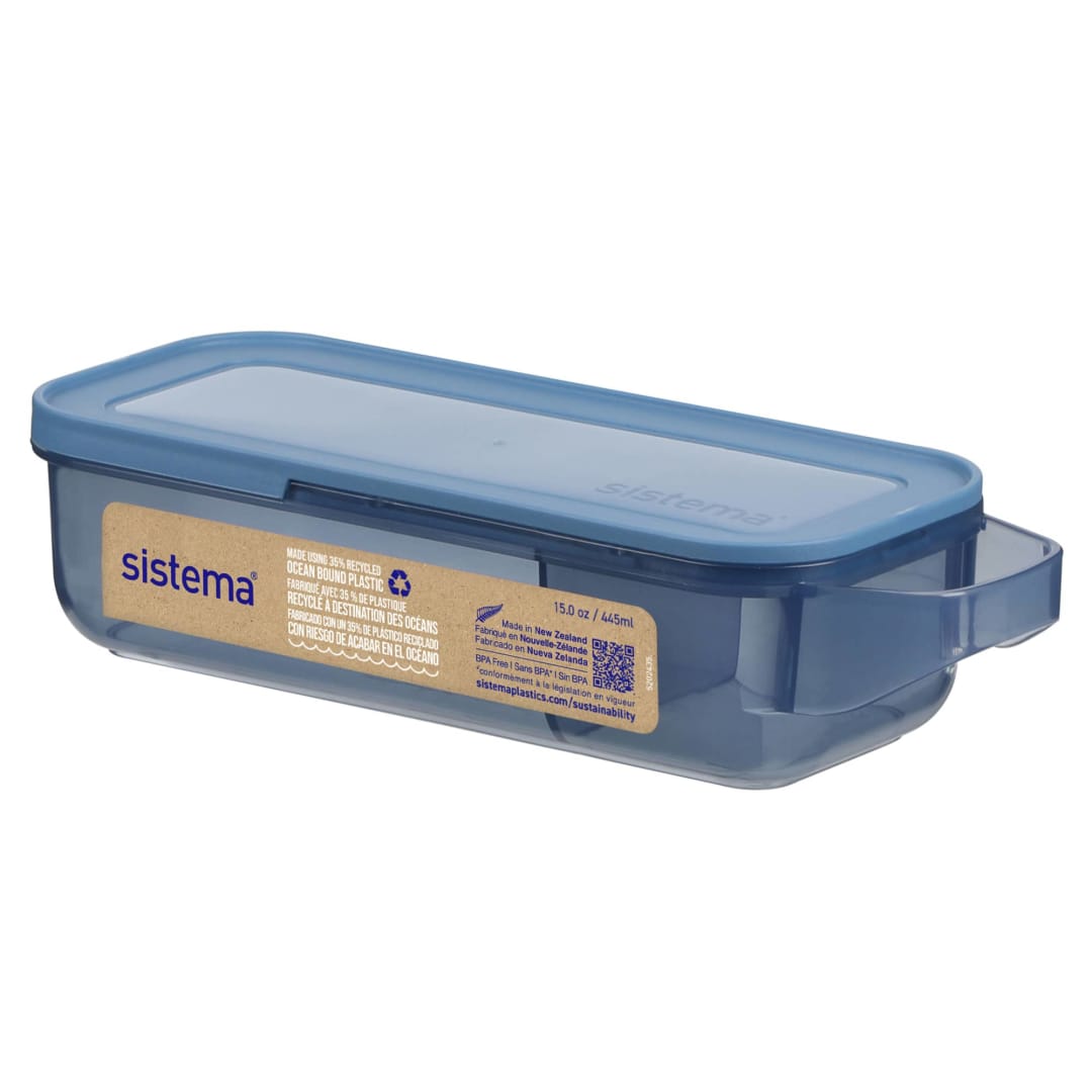 Sistema Slide 'n Snack Food Storage Container, 1.9 cup/445 ml Container
