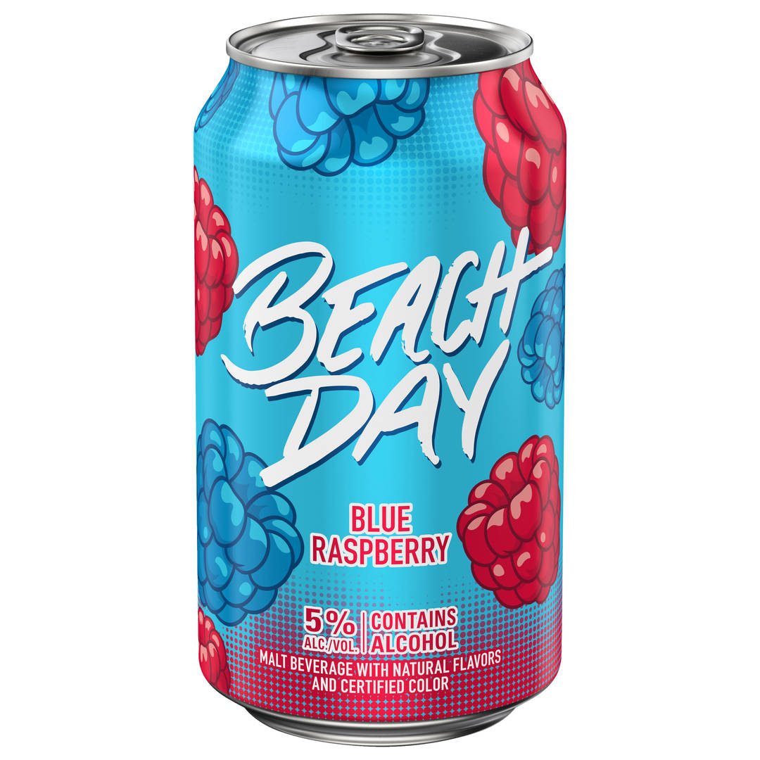 Beach Day Blue Raspberry Malt Beverage 12 fl oz