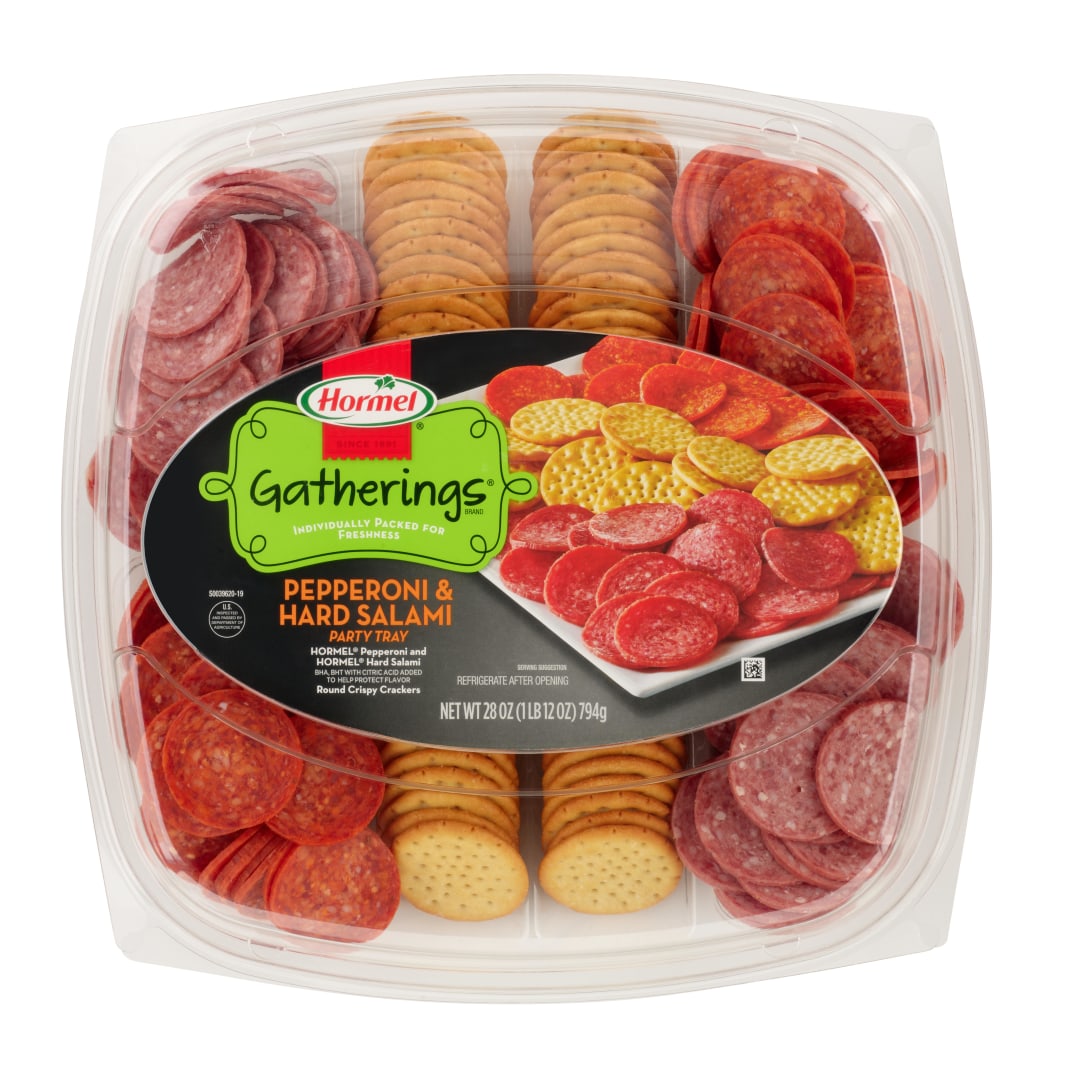 HORMEL GATHERINGS Party Tray Pepperoni and Dry Salami