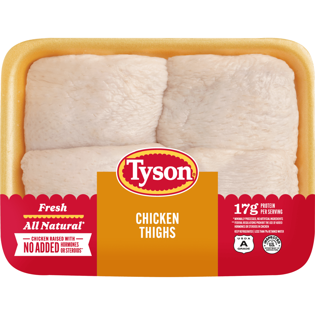 Tyson® All Natural Fresh Chicken Thighs, 2.32 lb.