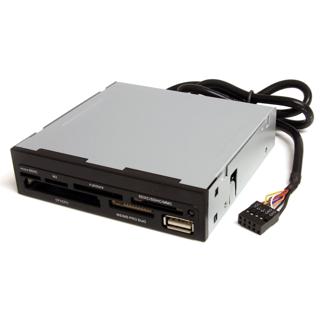 22-in-1 Media Card Reader Front Bay USB 2.0