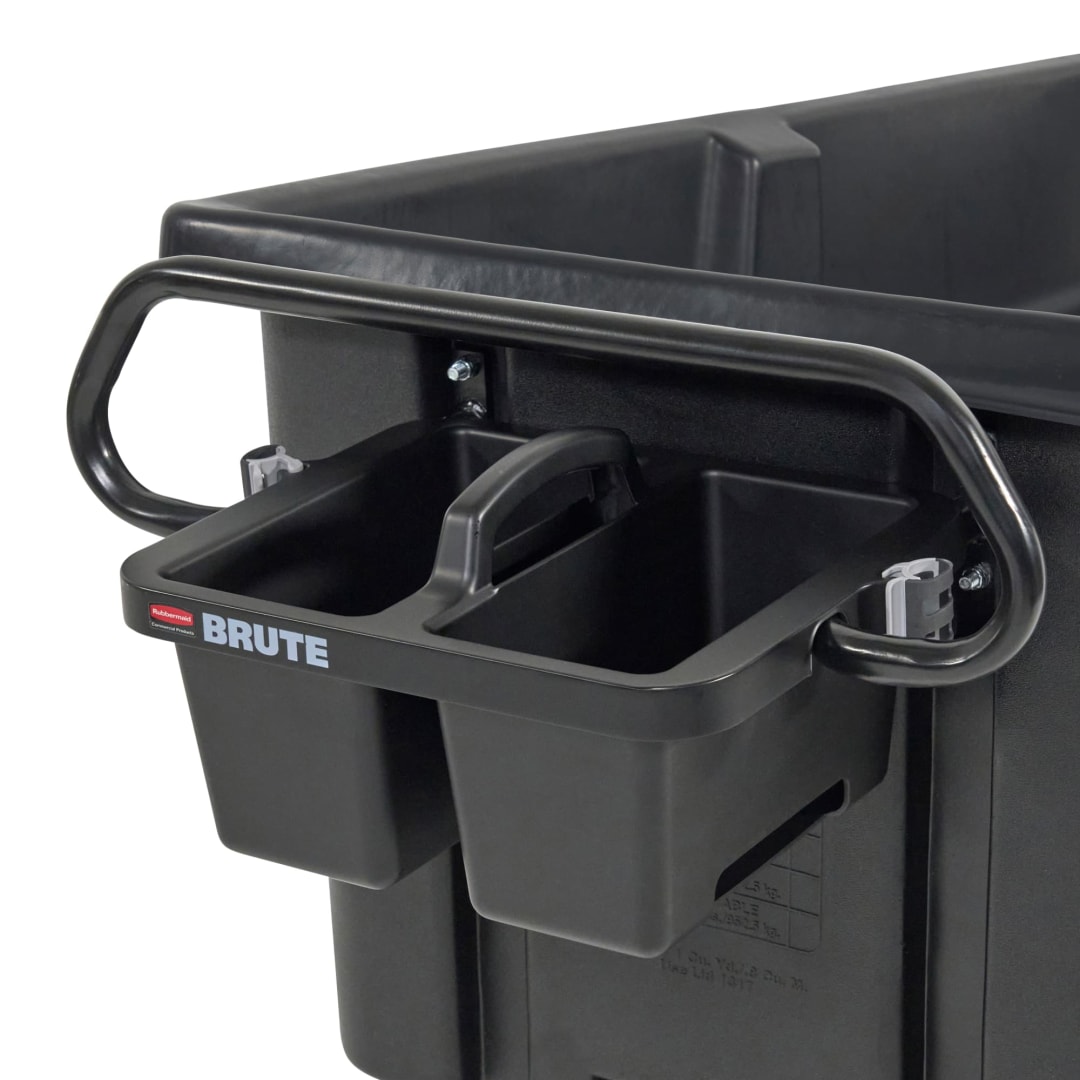 BRUTE Ergonomic Rotomolded Tilt Truck Handle and Caddy, Black