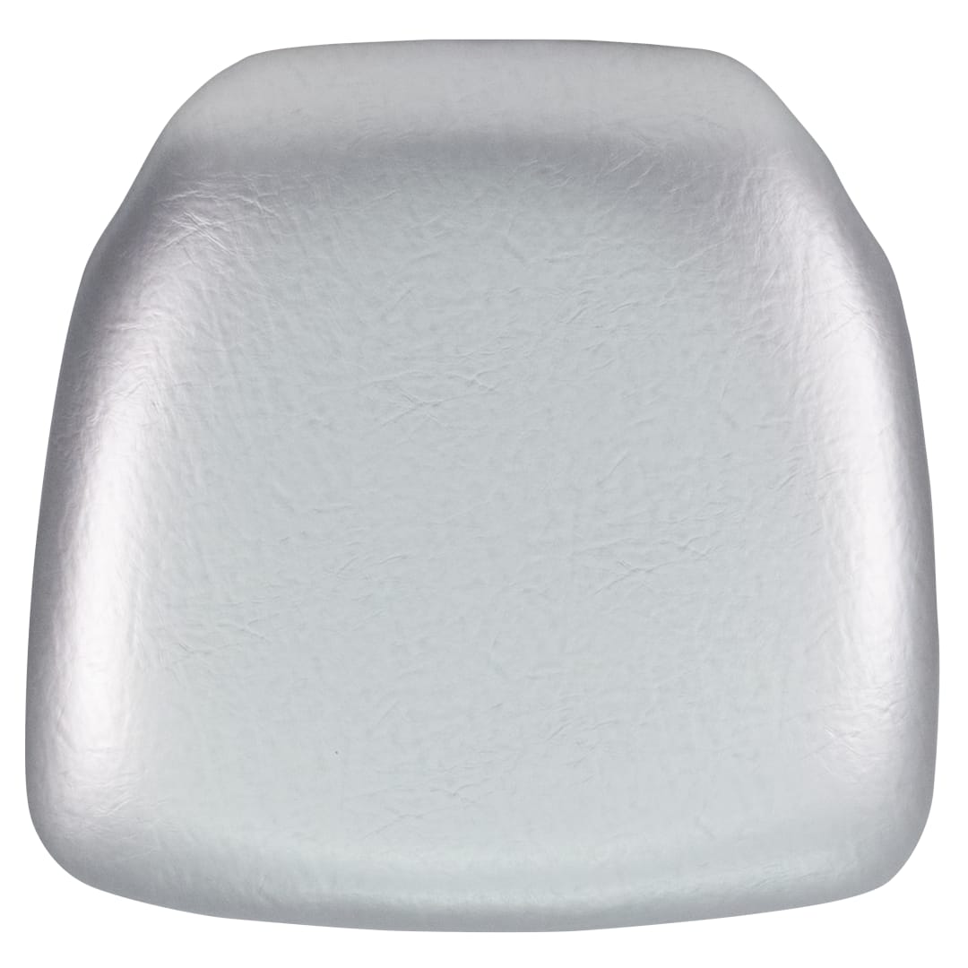 Louise Hard Silver Vinyl Chiavari Chair Cushion