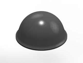 3M™ Bumpon™ SJ5017 Elastikpuffer, Grau, 19,0 x 9,6 mm, Klebstoff Natur-Kautschuk R-30