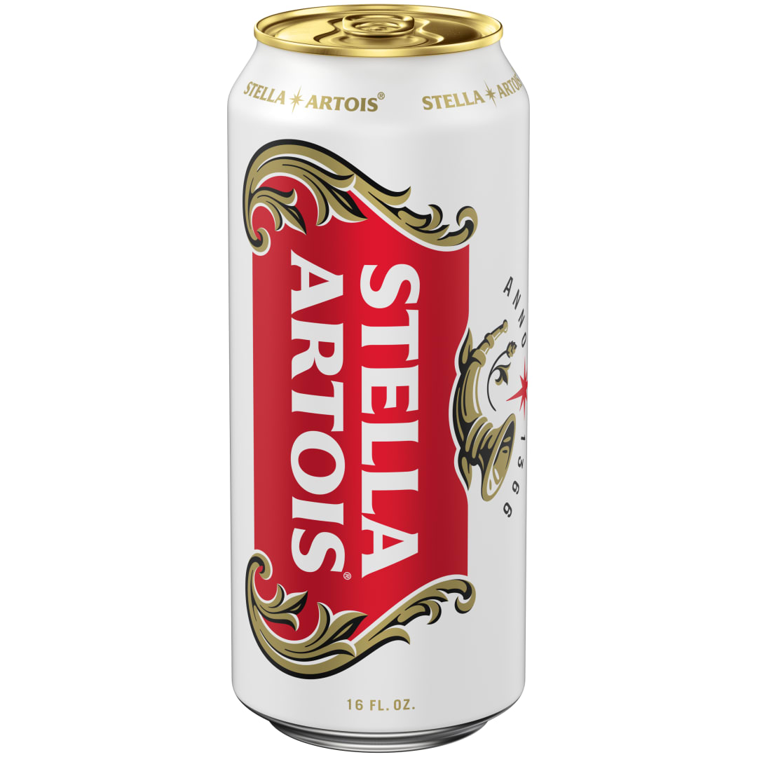 Stella Artois Premium Lager Beer 4 Pack, 16 fl oz Cans