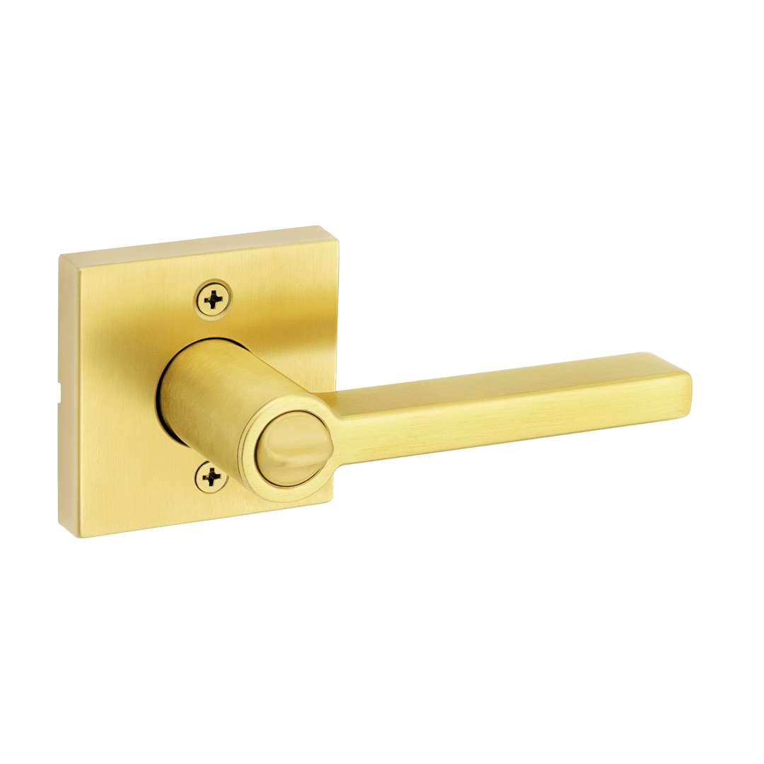 Halifax Entry Lever featuring SmartKey Security™ in Satin Brass