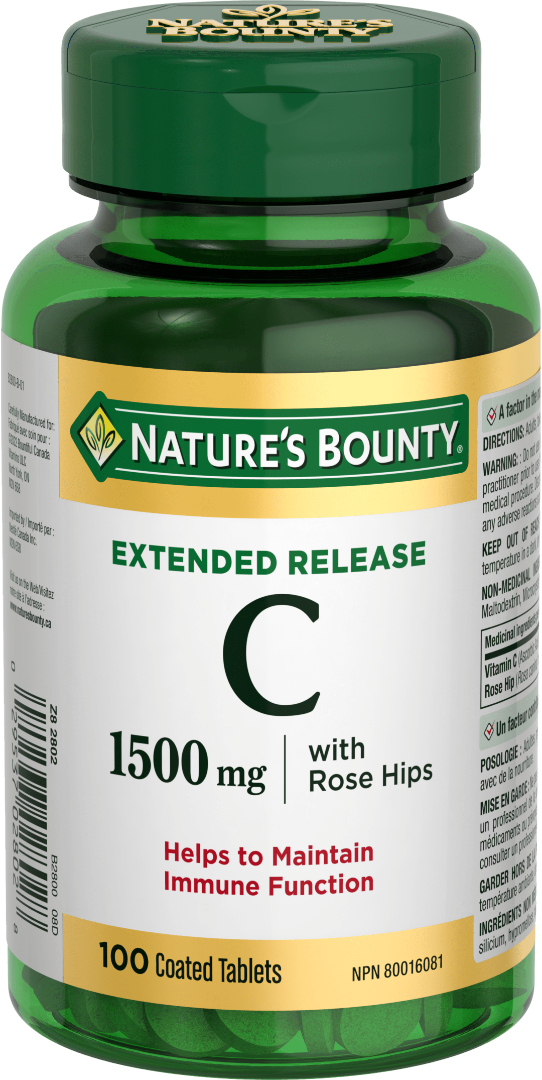 NBTY C-1500w/RH 1500mg TR 24x100 TAB CA