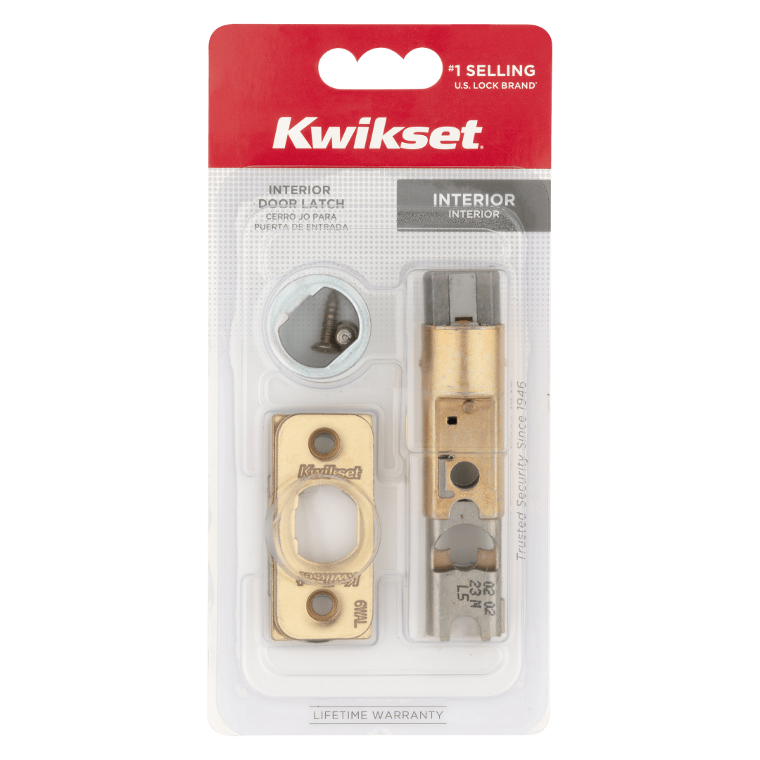 6-Way Adjustable Plain Latch for Polished Brass Finish