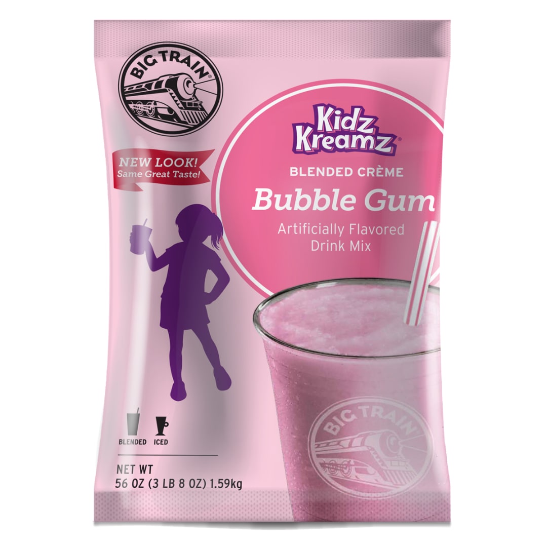Big Train Kidz Kreamz Bubble Gum Drink Mix, 5 x 3.5 lb