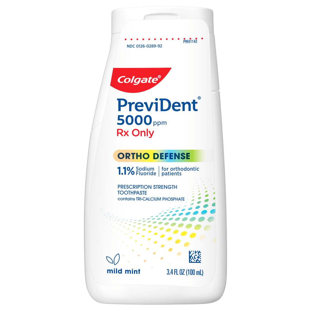 Colgate® PreviDent® 5ppm Ortho Defense™ Toothpaste, Mild Mint, 3.4 oz (Rx Only)