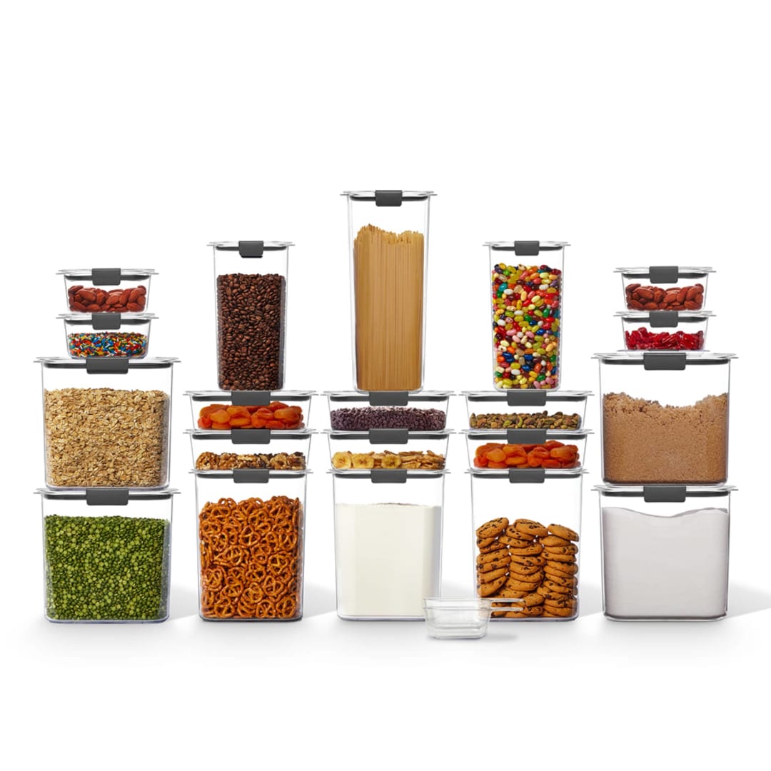 Rubbermaid Brilliance 42-Piece Pantry Food Storage Container Set