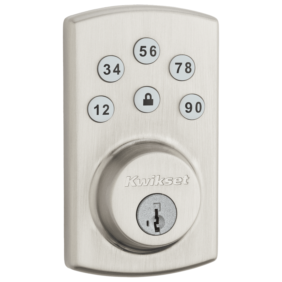 907 Powerbolt2® Electronic Deadbolt featuring SmartKey Security™ in Satin Nickel