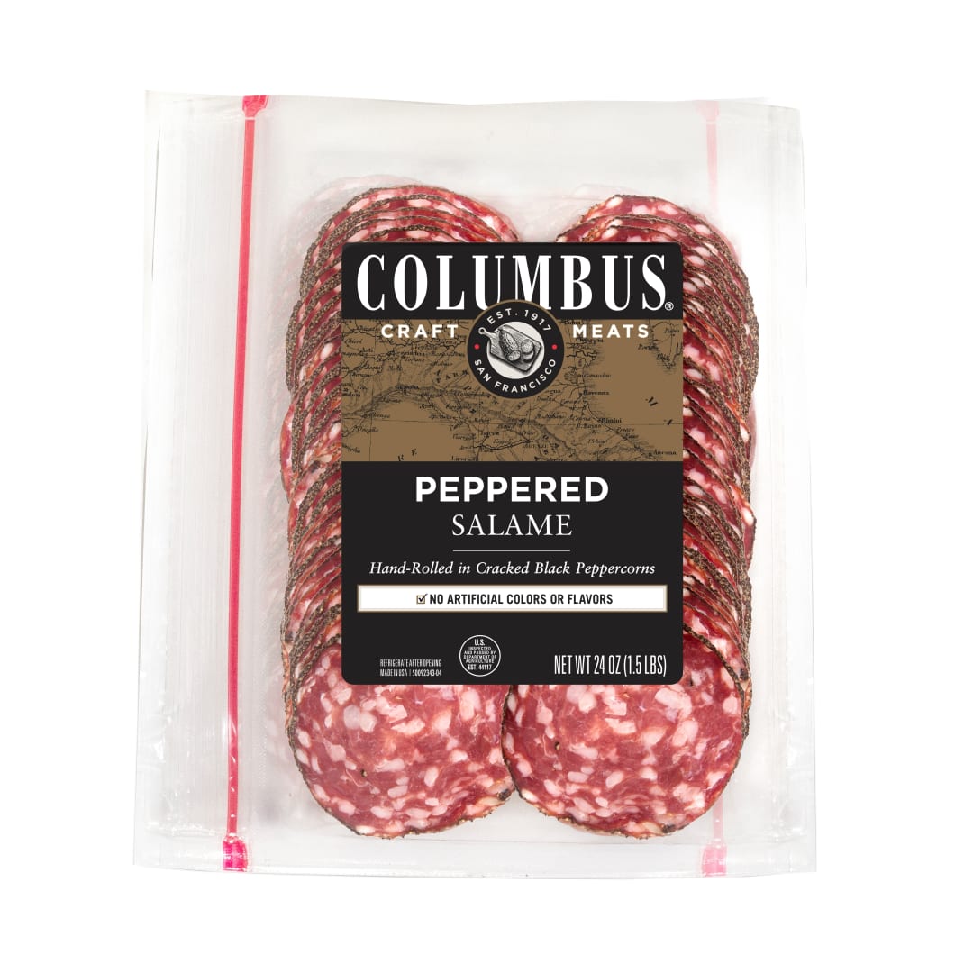 COLUMBUS Sliced Peppered Salame