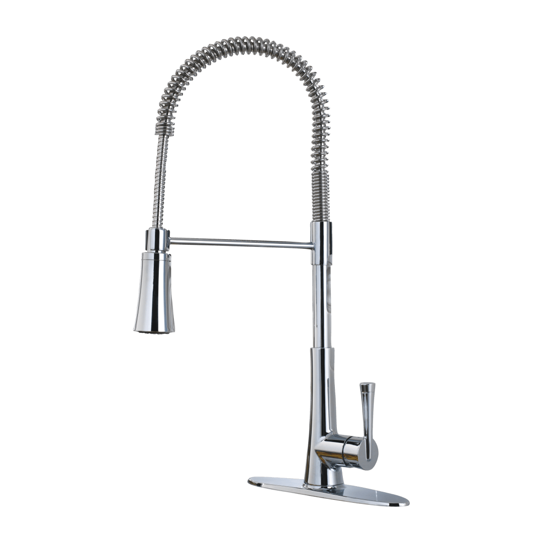 Zuri 1-Handle Pull-Down Kitchen Faucet in Polished Chrome