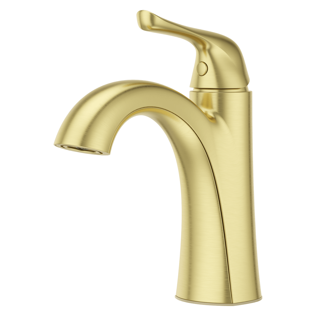 Willa Single Control 4" Centerset Bathroom Faucet in Brushed Gold