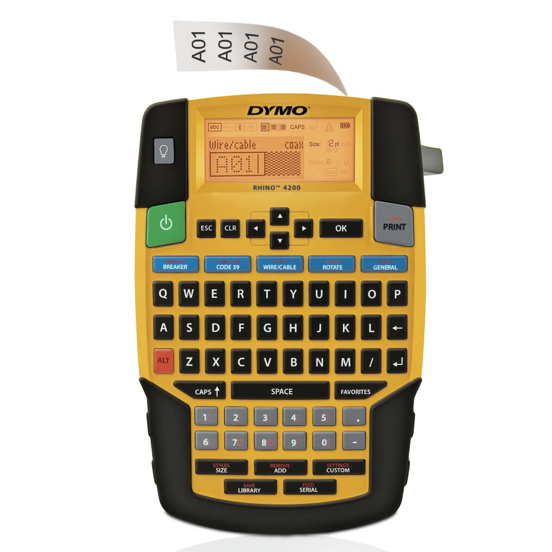 DYMO Rhino 4200 Rotuladora multiusos industrial | Teclado QWERTY