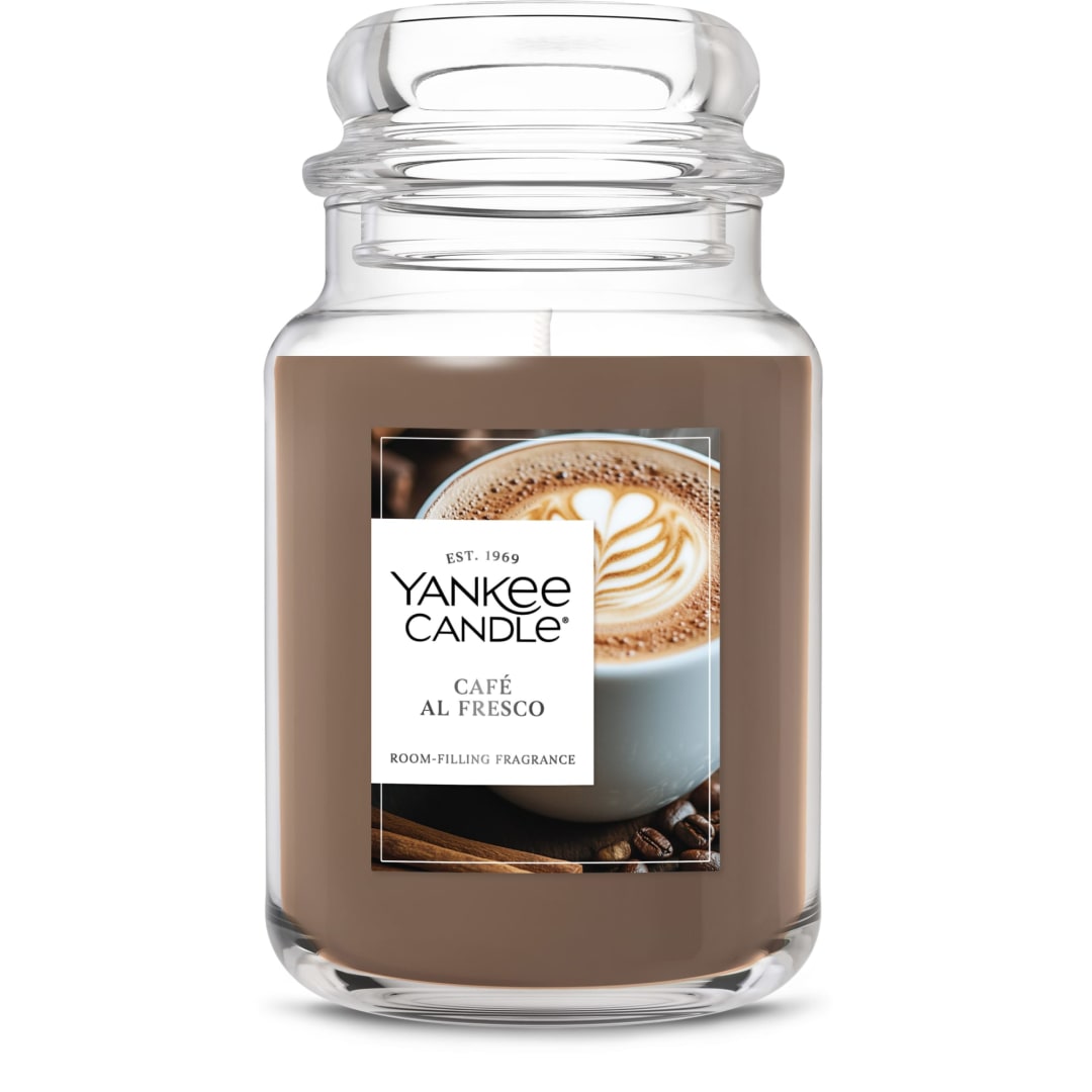 Yankee Candle® Café Al Fresco Scented Candle, 22oz Large Jar with up to 150 Hour Burn Time, Great for gifting