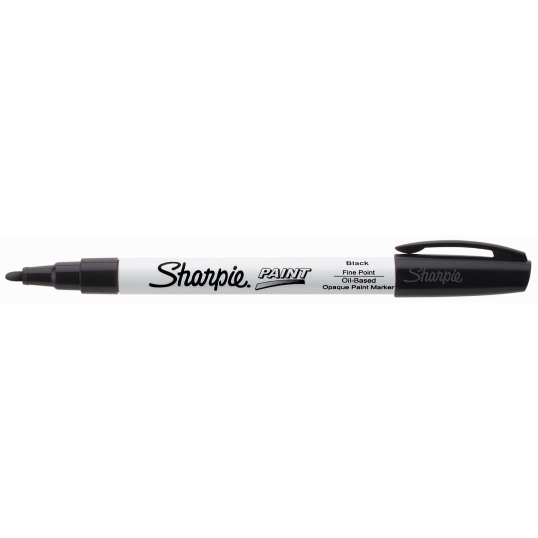 Sharpie® Oil-Based Paint Marker, Fine Point, Black, 1 Count