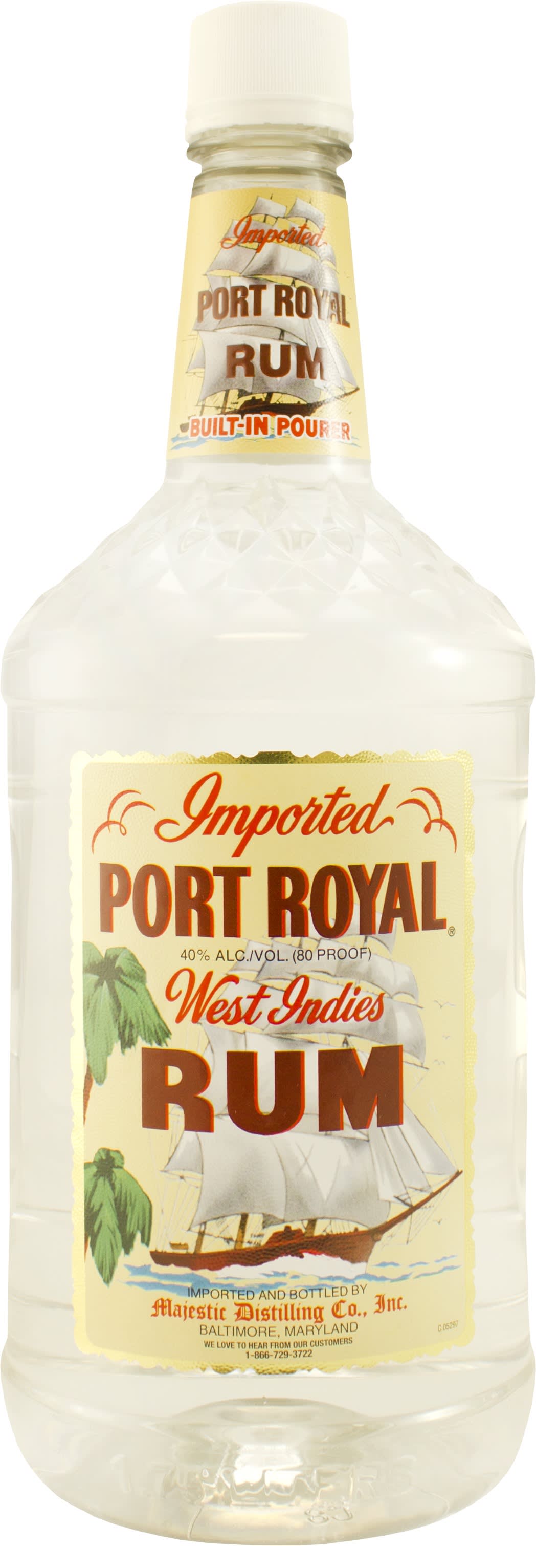 Port Royal West Indies Light Rum 1.75l 80 Proof