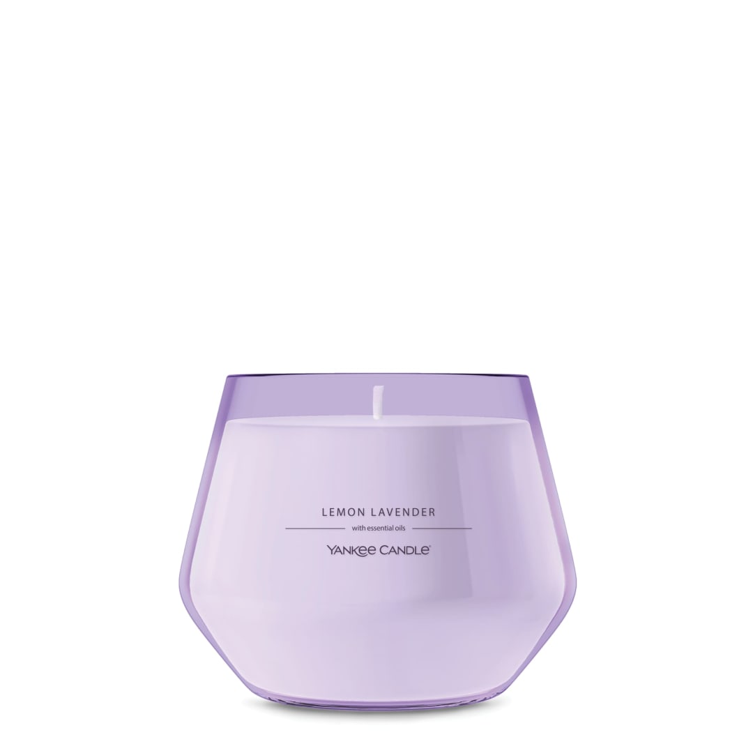 Yankee Candle® Studio Scented Candle with up to 50 Hour Burn Time, Premium Plant Wax Blend for Consistent Burn, 10 oz Jar Candle with Room Filling Fragrance, Lemon Lavender