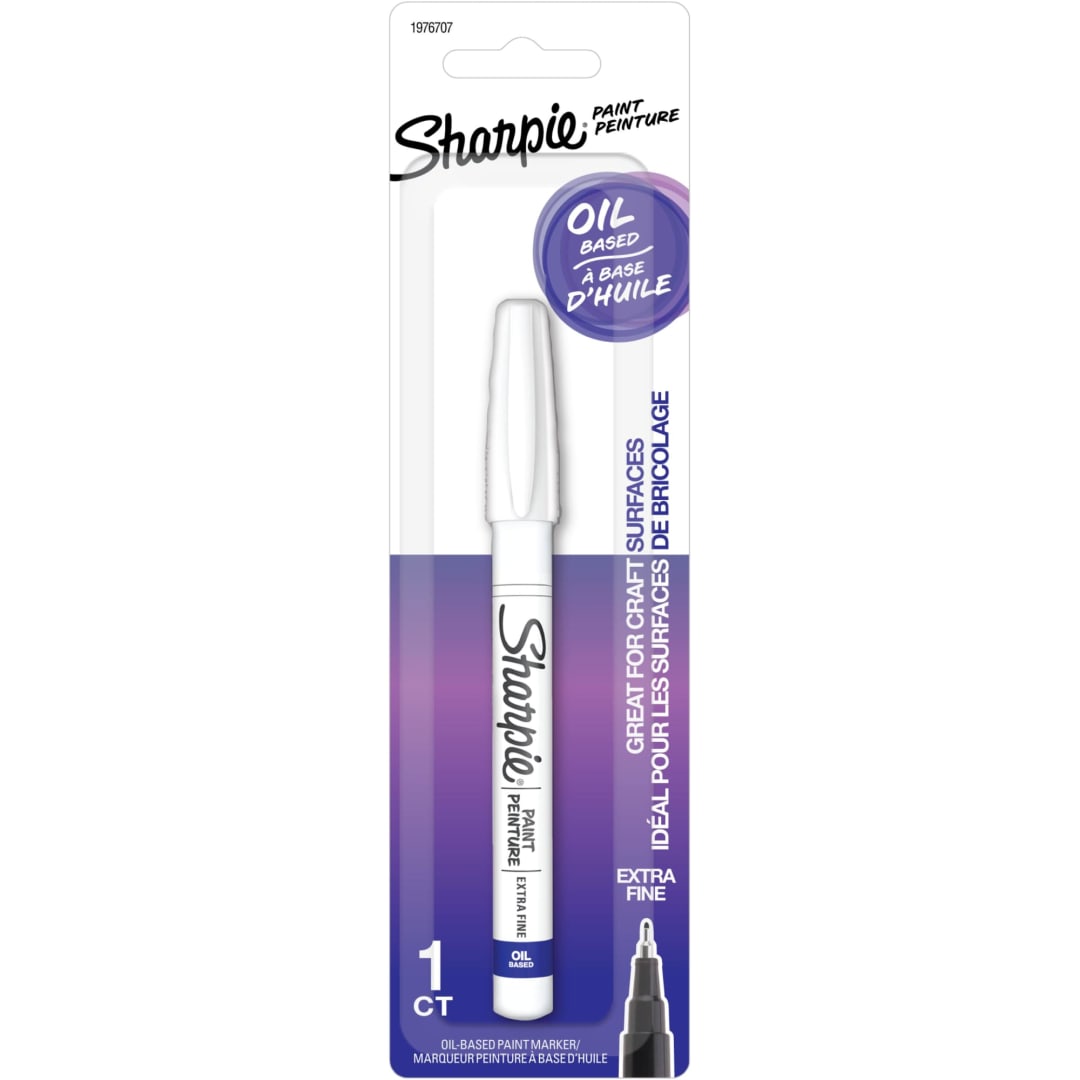 Sharpie Oil-Based Paint Marker, Extra Fine Point, White, 1 Count