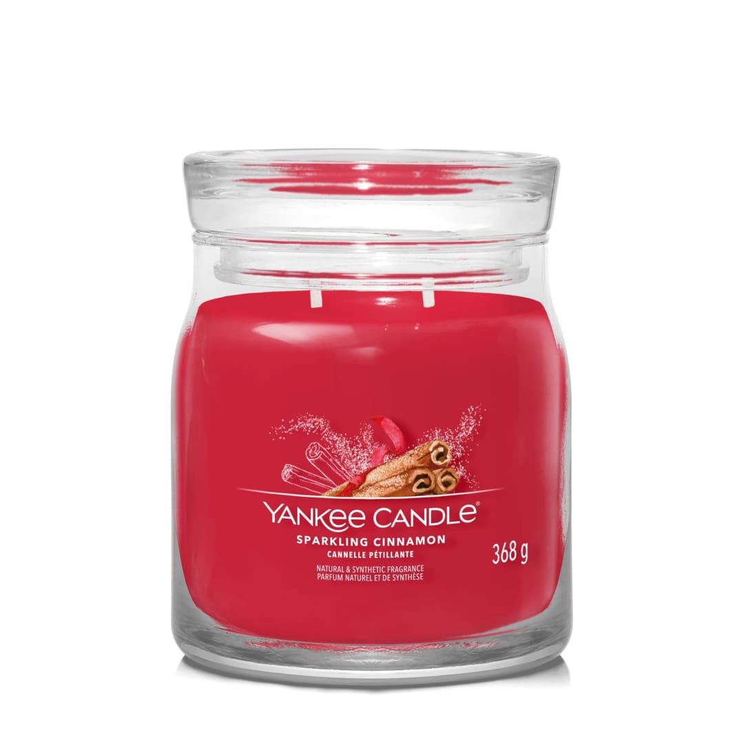 YANKEE CANDLE SIGNATURE MEDIUM SPARKLING CINNAMON
