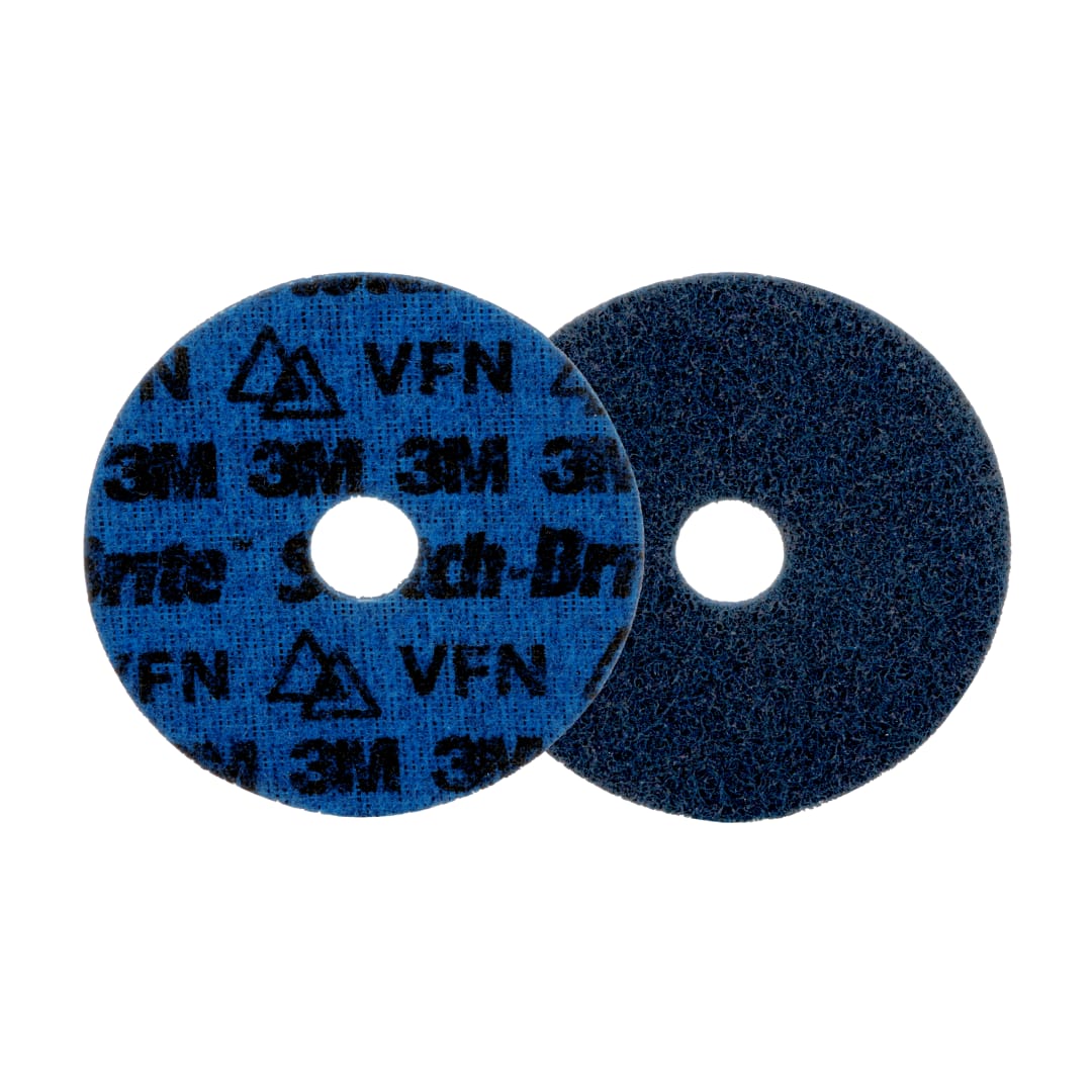 Scotch-Brite™ Hassas Yüzey Hazırlama Diski, PN-DH, Çok İnce, 4-1/2 inç x 7/8 inç (115 mm x 22.23 mm), 25/iç paket, 100 adet/Kutu