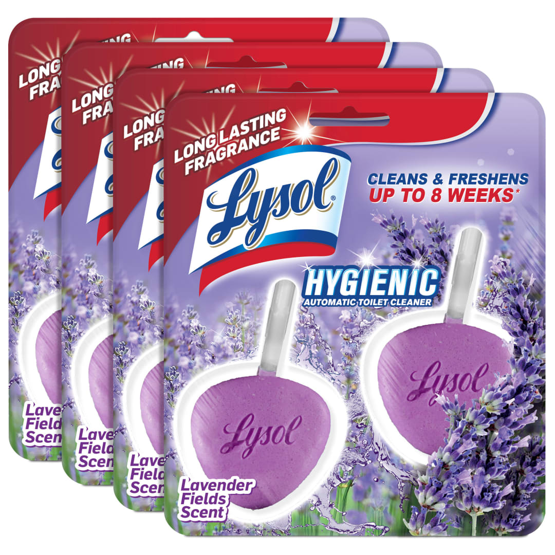 LYSOL® Automatic Toilet Bowl Cleaner - Hygienic Cotton Lilac 4/2 ct.