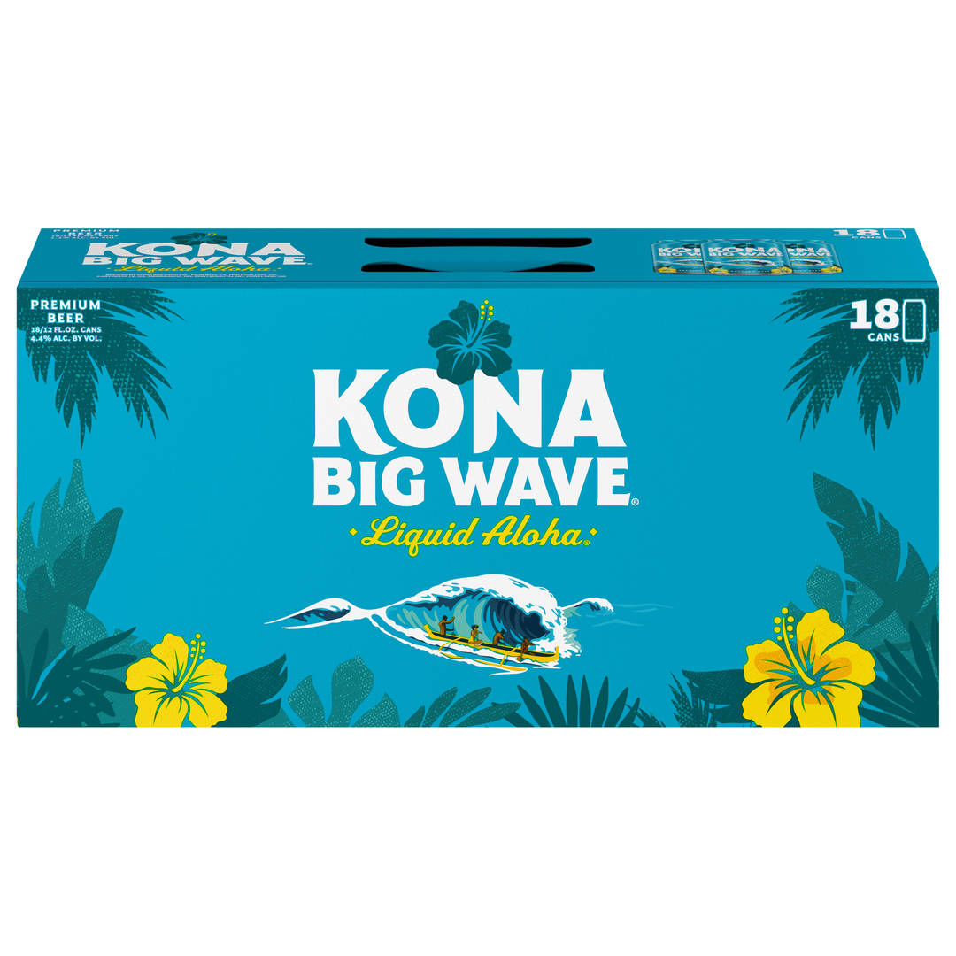 Kona Big Wave Liquid Aloha Premium Beer 18 - 12 fl oz Cans