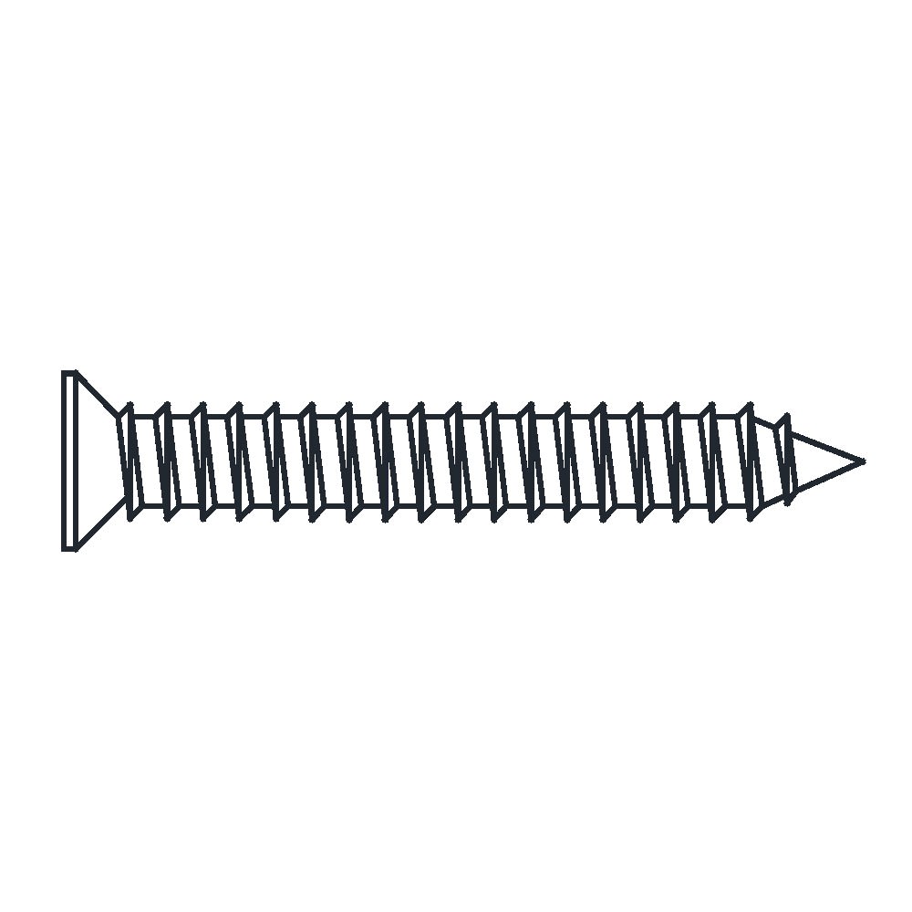 Countersunk self-tapping screw