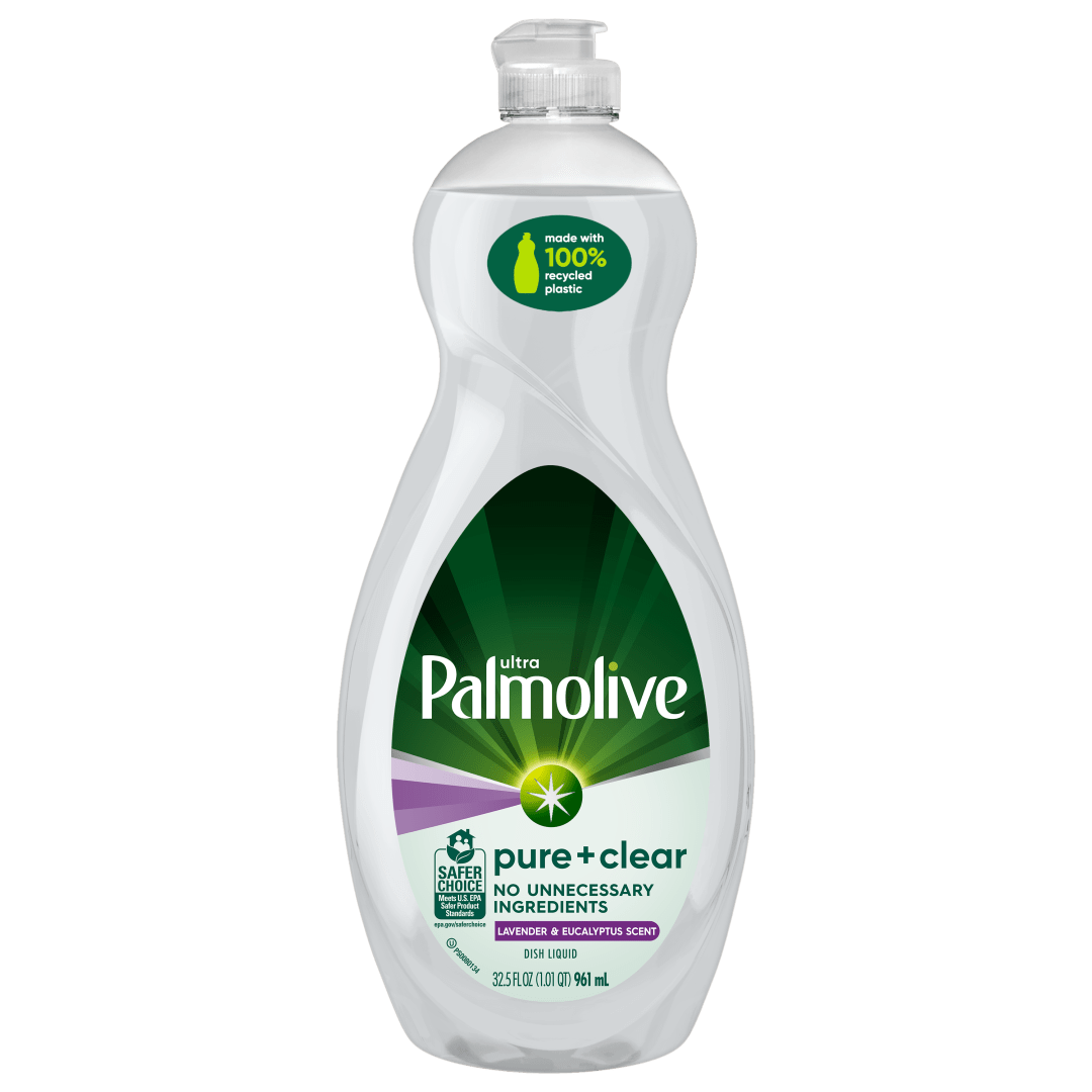 Palmolive Ultra Pure + Clear Liquid Dish Soap, Lavender & Eucalyptus Scent - 32.5 Fluid Ounce